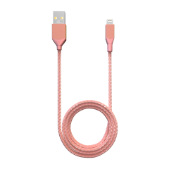 3 ft Non-MFI USB Type A To Lightning Cable (AmpSentrix) (Infinity) (Pink)