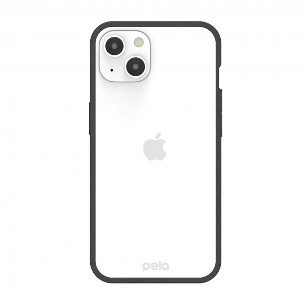 iPhone 13 Pela Clear/Black Compostable Eco-Friendly Clear Case