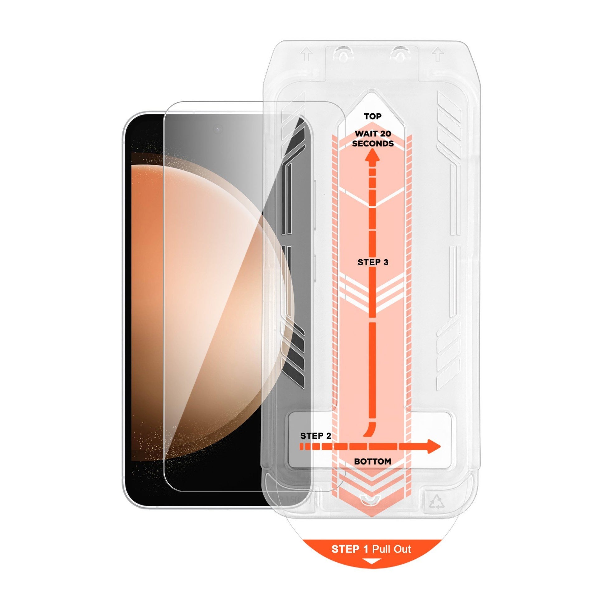 Samsung Galaxy S23 FE HyperGear Tempered Glass Screen Protector w/Installation Applicator Tray