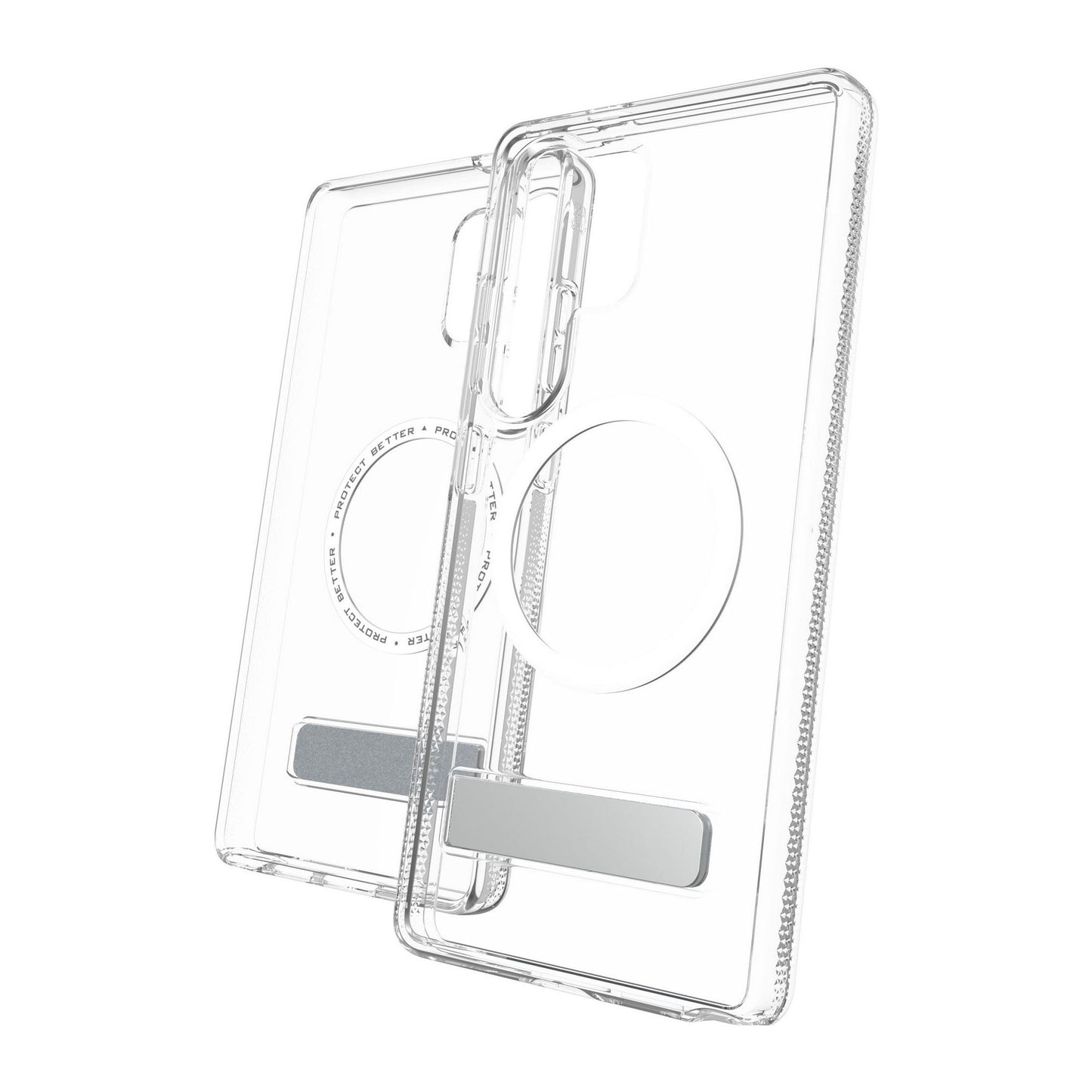 Samsung Galaxy S25 Ultra ZAGG Graphene Crystal Palace Snap Kickstand Case - Clear