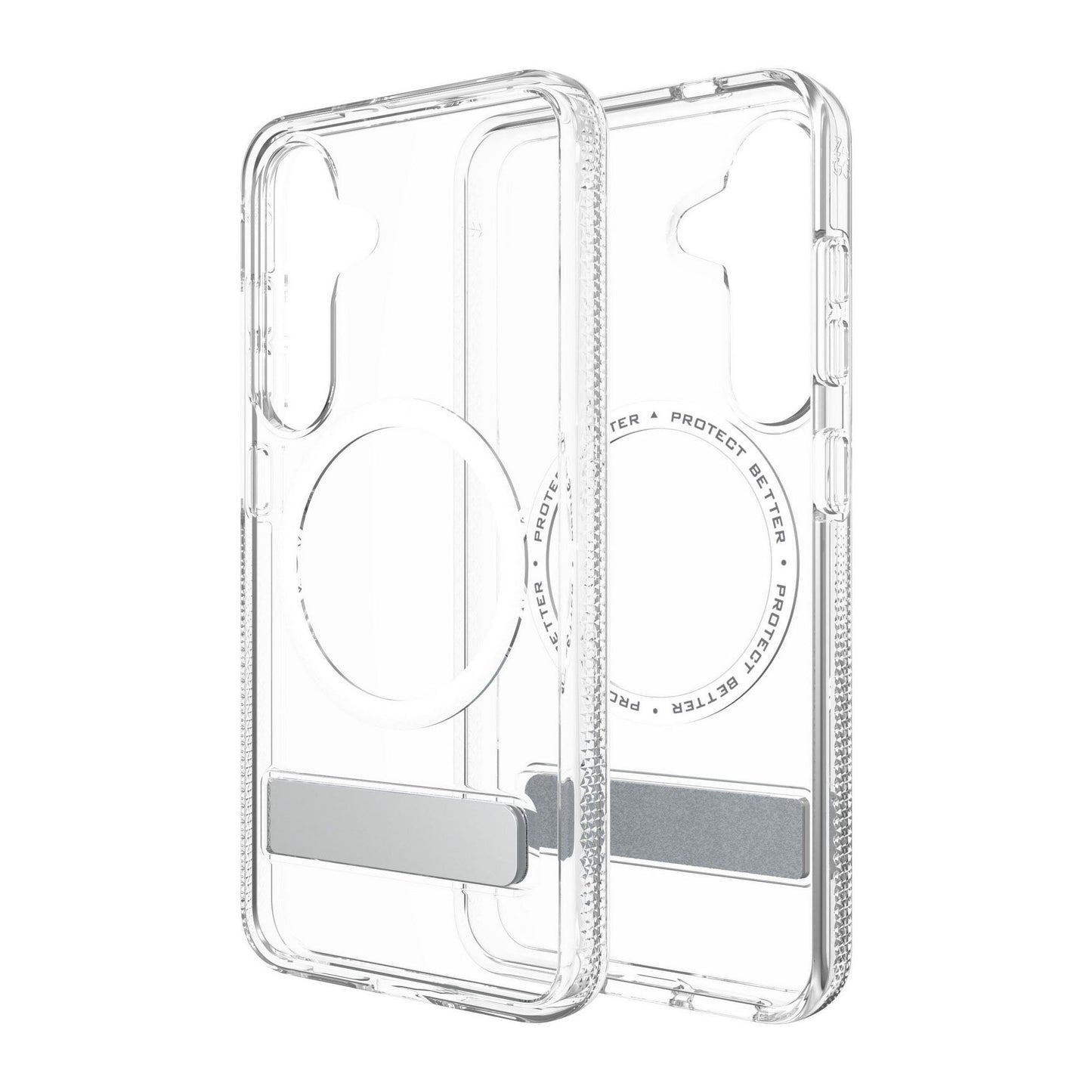 Samsung Galaxy S25 ZAGG Graphene Crystal Palace Snap Kickstand Case - Clear