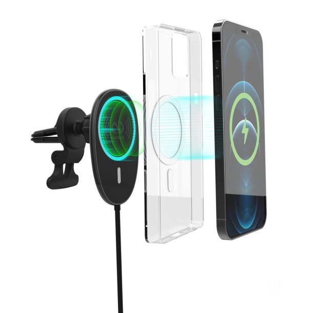 Naztech MagLock Fast Charging Vent Mount w/ Dual Port CLA Car Charger