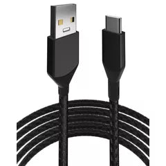 3 ft USB Type C To USB Type A Cable (AmpSentrix) (Infinity) (Black)