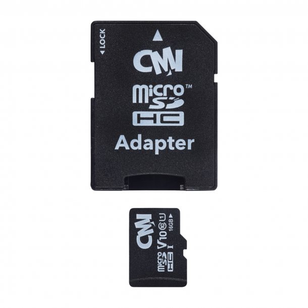 CMI U1 Class 10 16GB Micro SDHC Memory Card w/SD Adapter