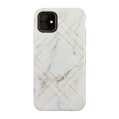 iPhone 11/XR Uunique Pink Geometric Marble Nutrisiti Eco Printed Back Case
