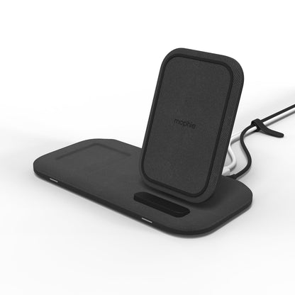 Mophie universal black wireless charge pad w/stand
