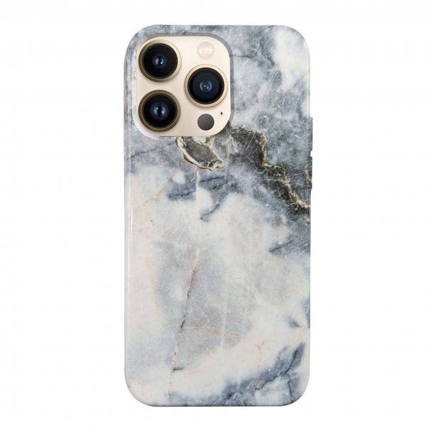 iPhone 13 Pro Uunique Blue Blue Quartz Marble Nutrisiti Eco Printed Back Case