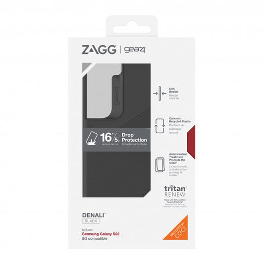 Samsung Galaxy S22 5G Gear4 D3O Denali Case - Black