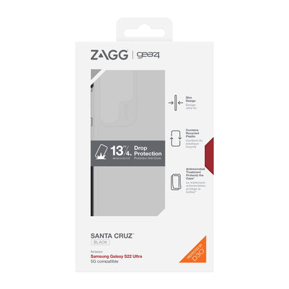 Samsung Galaxy S22 Ultra 5G Gear4 D3O Santa Cruz Case - Black