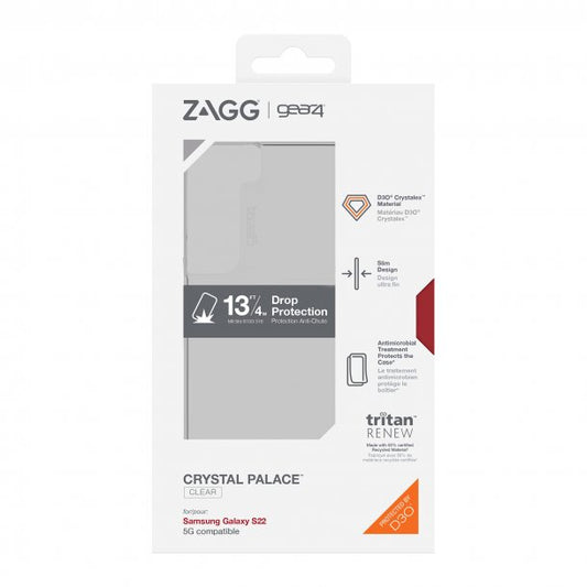 Samsung Galaxy S22 5G Gear4 D3O Crystal Palace Case - Clear