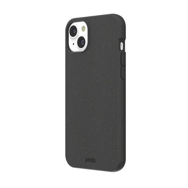 iPhone 15 Plus/14 Plus Pela Compostable Eco-Friendly Classic Case w/MagSafe module - Black