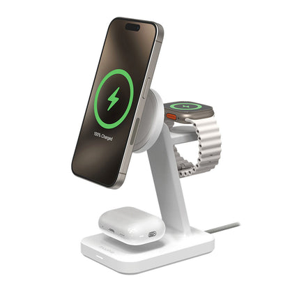 Mophie Wireless 3in1 Qi2 Charging Stand - White
