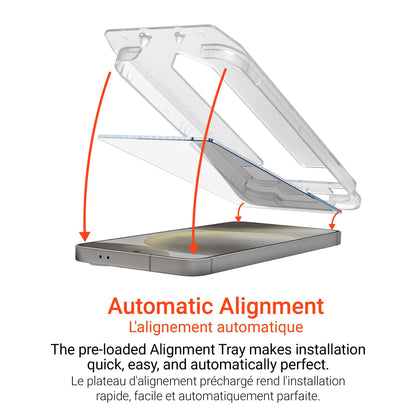 Samsung Galaxy S24 FE/A36 HyperGear Tempered Glass Screen Protector w/Installation Applicator Tray