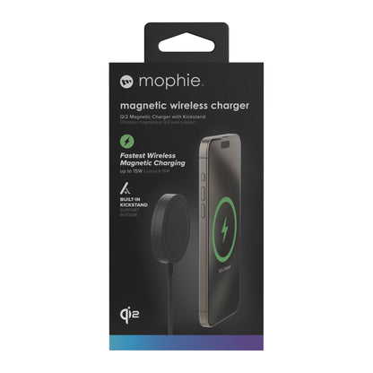 Mophie Qi2 Charging Pad w/Kickstand - Black