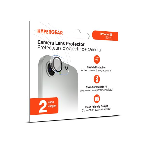 iPhone 16e HyperGear Lens Protector - 2 Pack